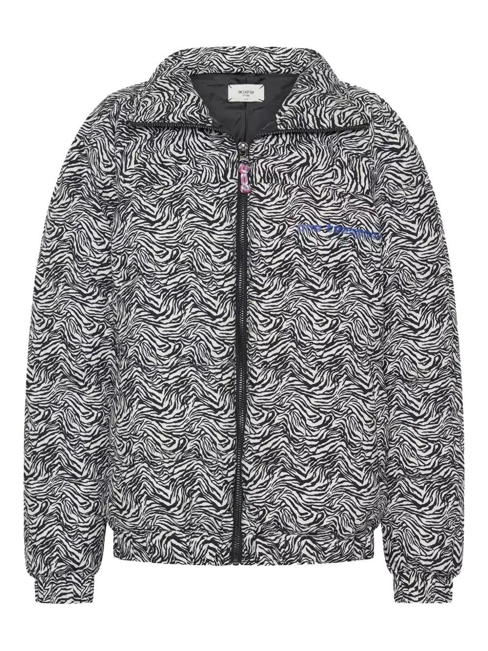 

Стёганая куртка с высоким воротником и узором One Teaspoon, белый