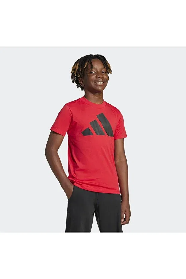 Детская футболка для девочек с коротким рукавом Adidas, Red