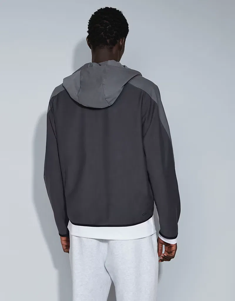 Вязаная ветровка Nike Tech Shori Full-Zip Knit Windrunner Jacket, Multigrey — фото 3