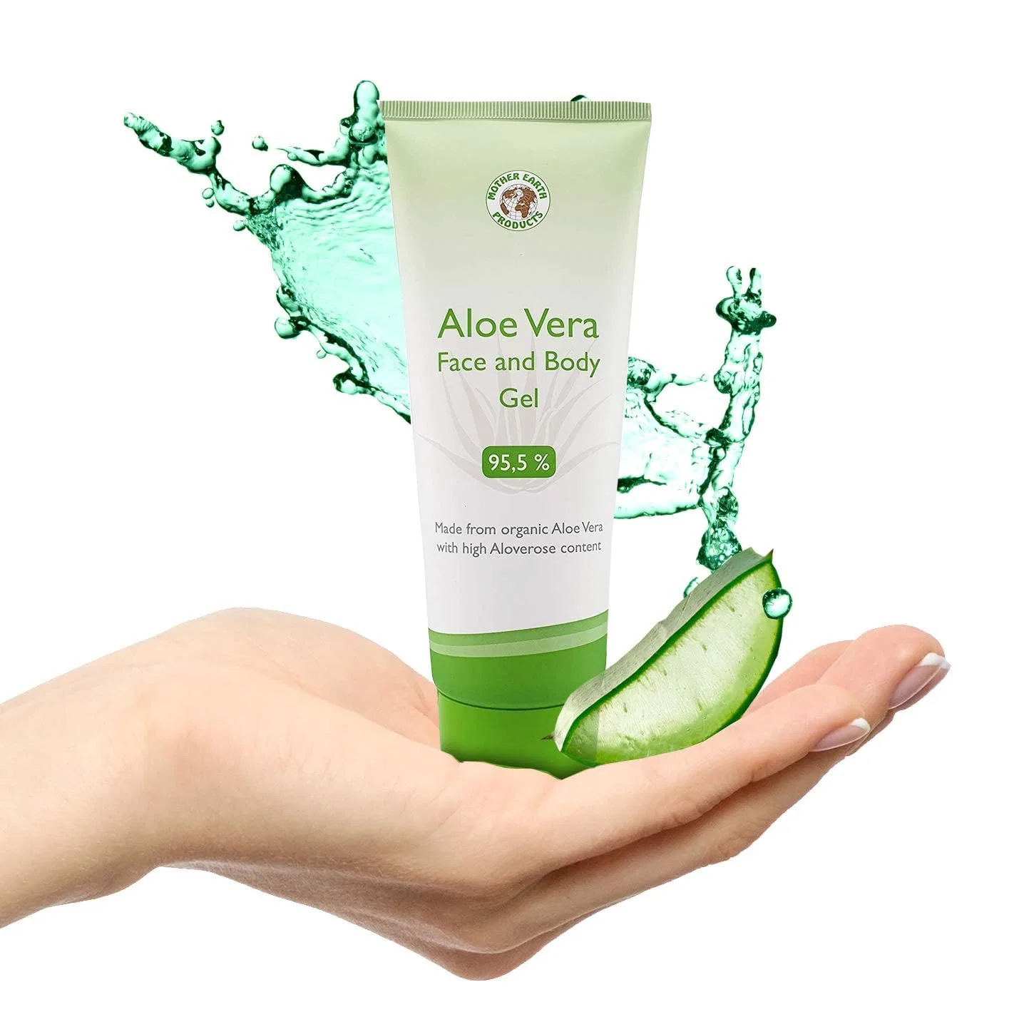 Гель для лица и тела Aloe Vera, 200 мл, Mother Earth Products