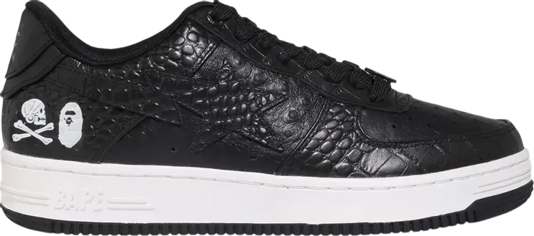 

Кроссовки Neighborhood x Bapesta Black Crocodile & Ostrich, черный, Черный;серый, Кроссовки Neighborhood x Bapesta Black Crocodile & Ostrich, черный