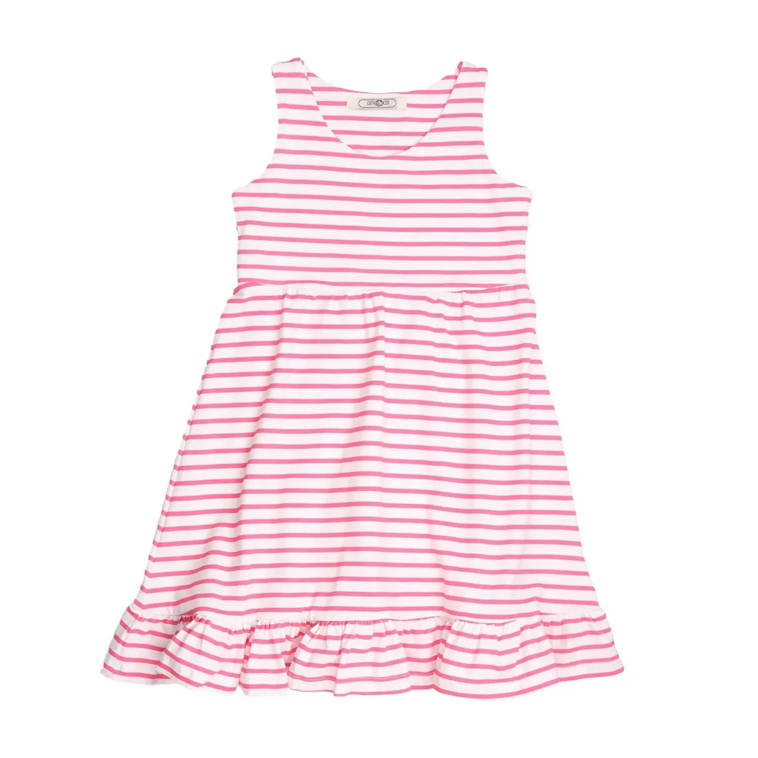 Платье без рукавов с принтом Pink stripes Walkiddy, розовый