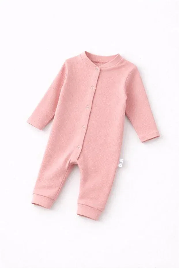 Детский комбинезон для девочек на кнопках Nevrankids, Pink — фото 4