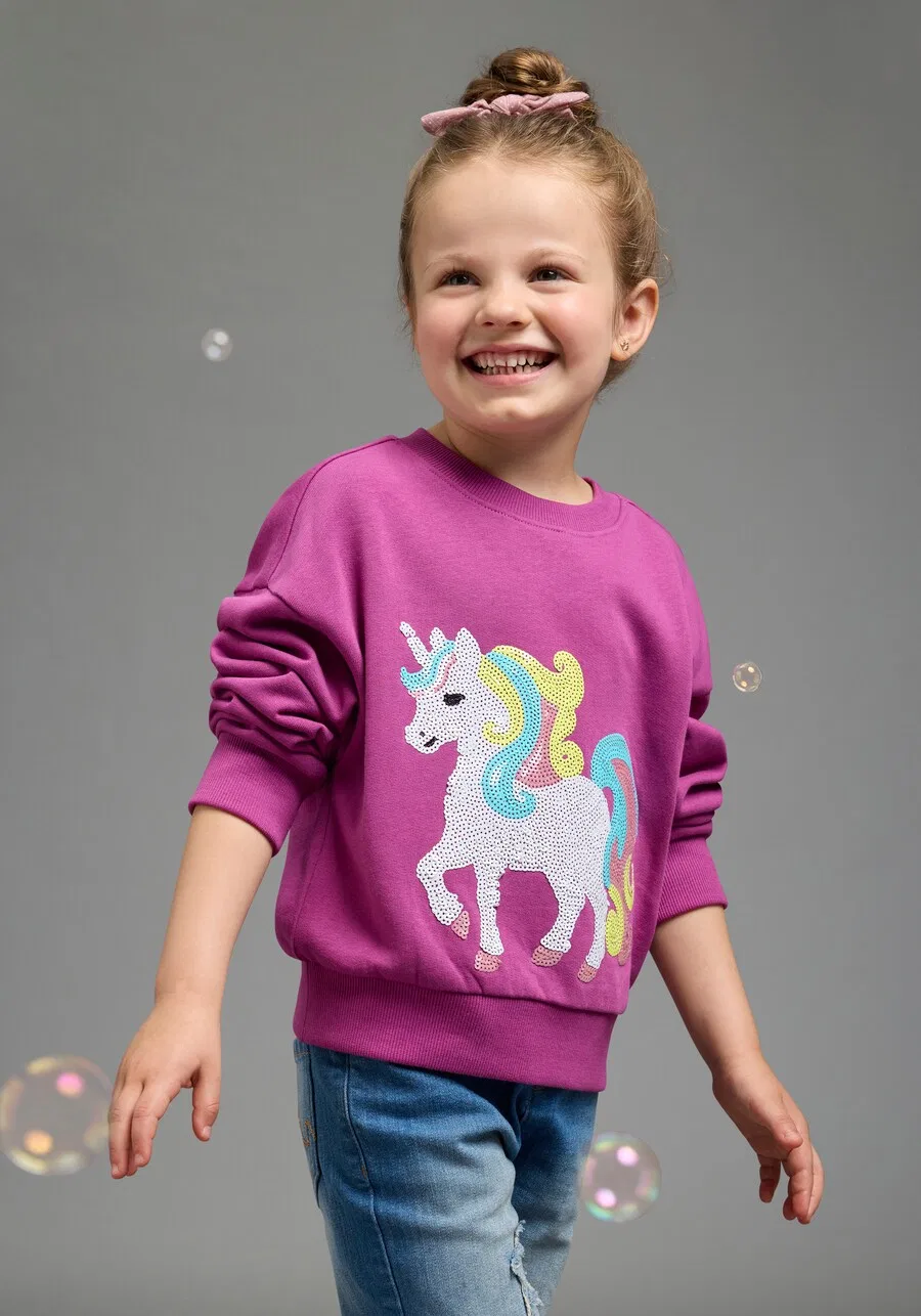 Толстовка Kidsworld цвета мадженты — фото 2