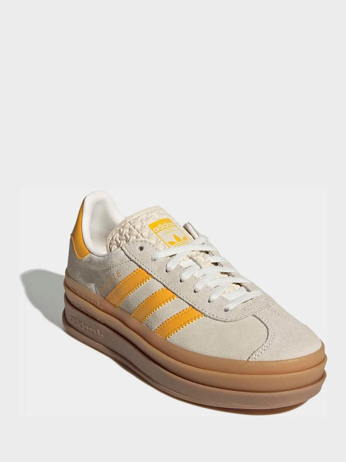 Кроссовки платформа Gazelle Bold, adidas Originals, белый