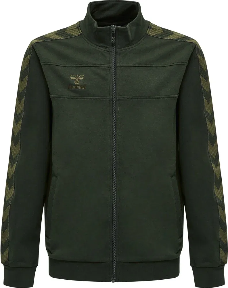 Тренировочная куртка детская на молнии Hmlmove Kids Classic Hummel, зеленый — фото 3