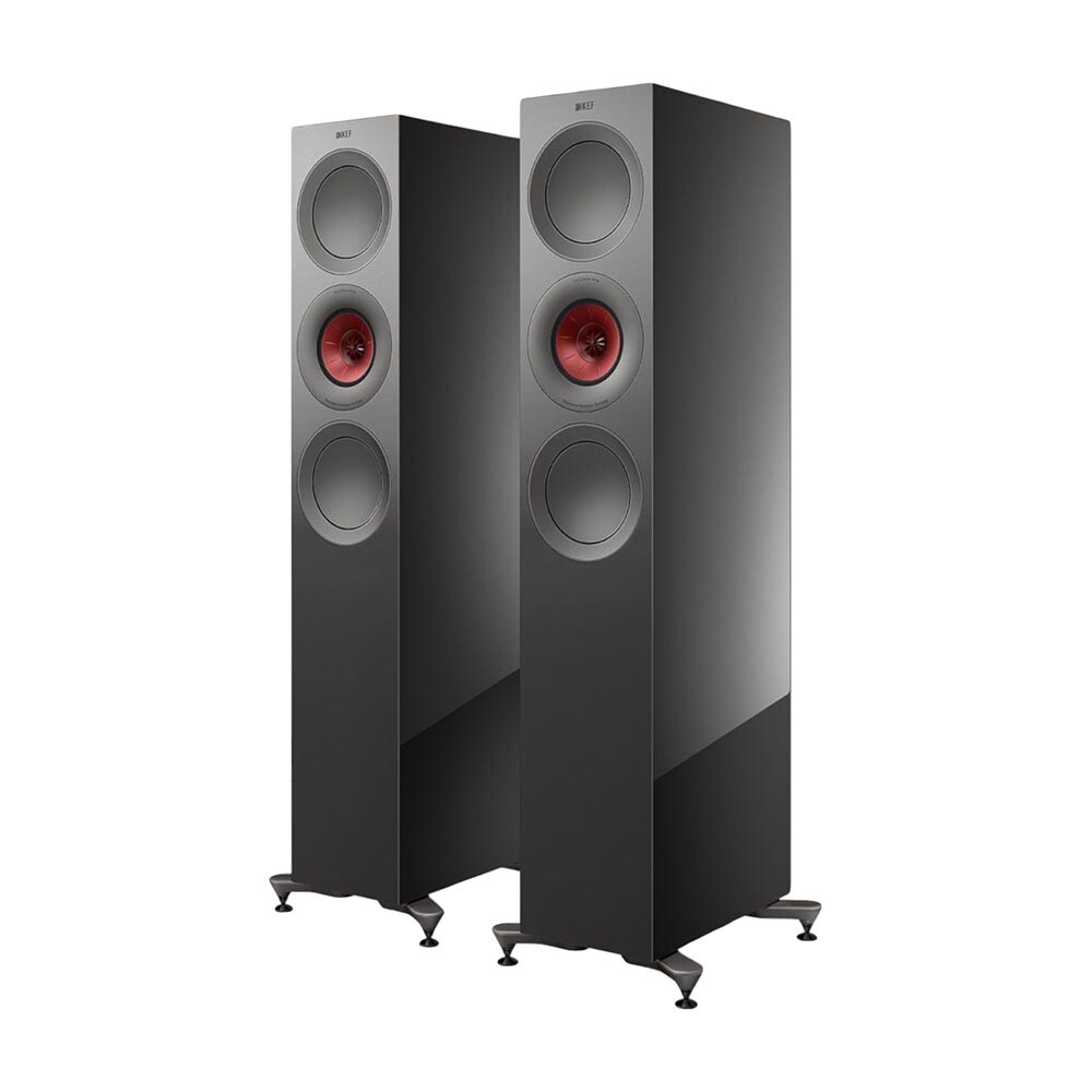 

Напольная акустика KEF R7 Meta, 2 шт, титановый блеск