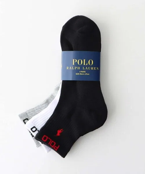Носки короткие POLO RALPH LAUREN 3 пары, мультицвет — фото 2