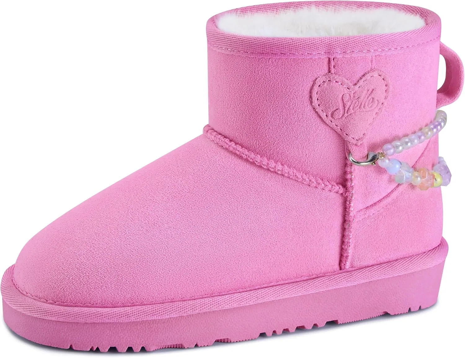 Детские зимние сапоги для девочек с мехом Stelle, Taffy Pink