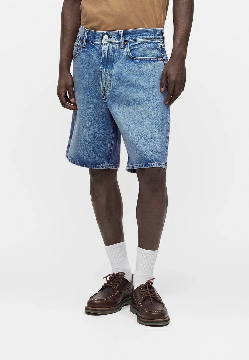 Свободные джинсовые шорты Gap, Medium Wash