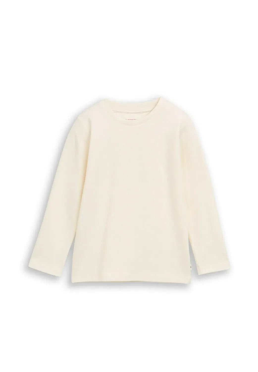 Футболка langarmshirt mit rundhalsschnitt - топ с длинными рукавами Tom Tailor, Wool White