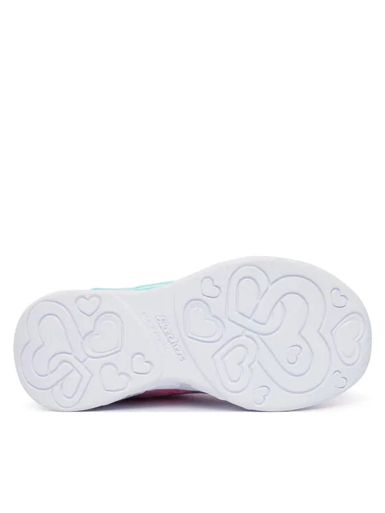 Кроссовки Infinite Heart Lights Skechers, розовый — фото 4