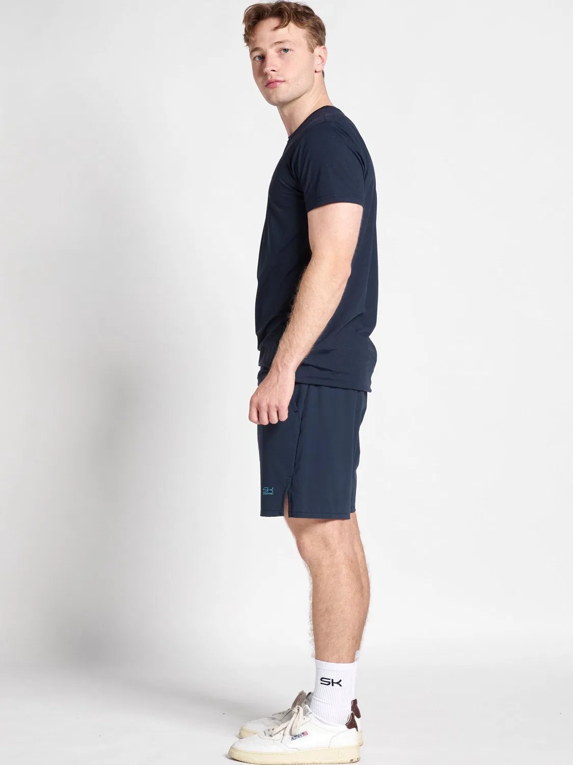 Спортивные шорты Sportkind Regular Workout Pants Performance Shorts темно-синего цвета — фото 4