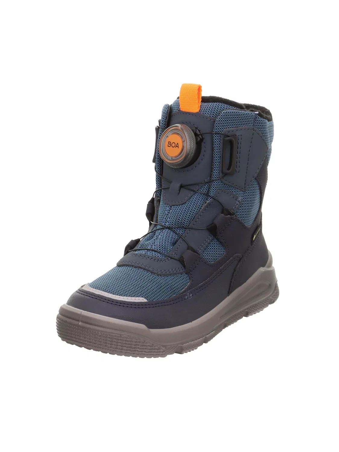 Детские ботинки для мальчиков с мембраной Gore-Tex Jungen Mars Superfit, Blue Orange 8020
