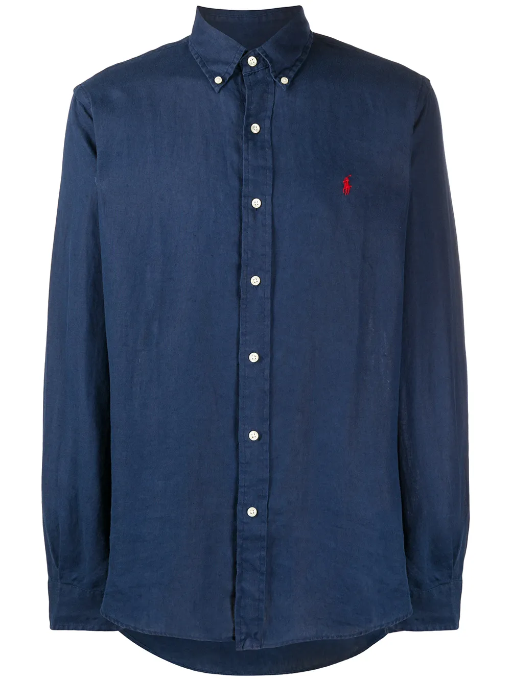 

Рубашка из ткани шамбре POLO RALPH LAUREN, синий