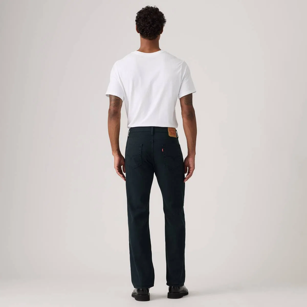 Мужские джинсы 505 стандартного типа с жаккардовым плетением Levi's, Mineral Black - Black — фото 3