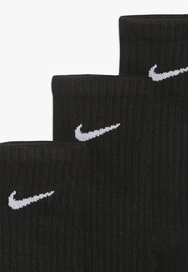 Носки хлопковые Everyday Cush Crew 3 Pack Nike Sportswear Black/White, белый — фото 4