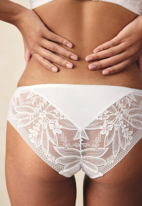 Трусы кружевные Brazilian fit, комплект 2 шт, Next white, белый — фото 3