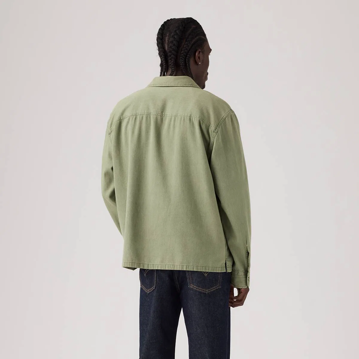 Свободная рубашка Уоллера Levi's, Waller Olive Wash - Green — фото 4