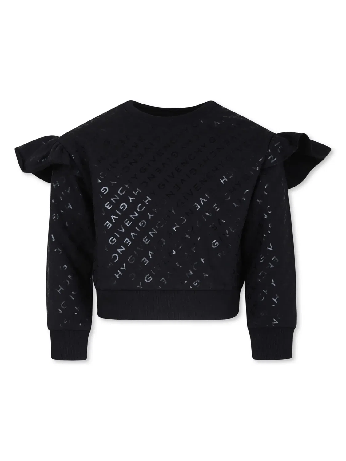 Givenchy Свитшот хлопковый черный