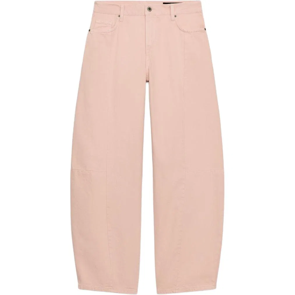 ZARA Женские джинсы с завышенной талией ZW Jeans, розовые