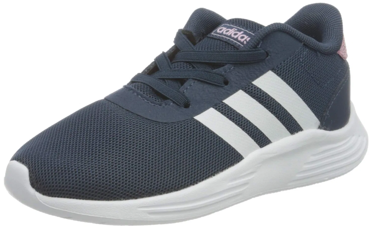 Детские кроссовки для мальчиков с вентиляцией Lite Racer 2.0 Adidas, Crew Navy Ftwr White Clear Lilac — фото 2