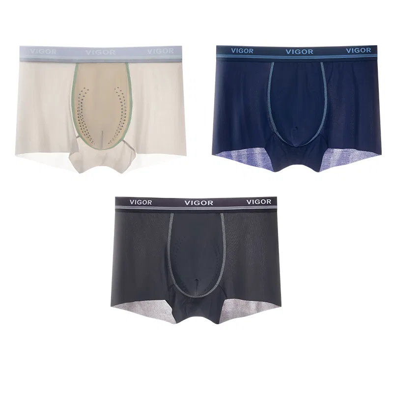 Детское белье для мальчиков комплект из 3 трусов Carbon Gray+Silver Gray+Royal Blue MIIOW