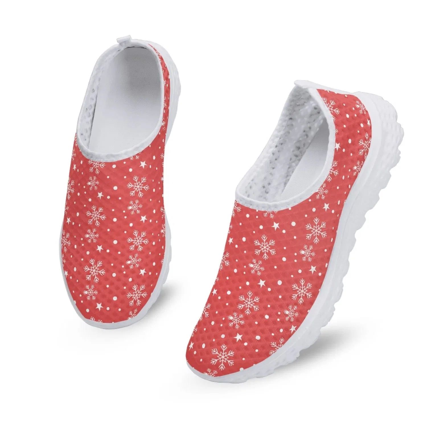 Детские кроссовки для девочек с принтом Snowflake Butterfly Ethnic Pattern Quick Dry Kuiaobaty, Motivo A Fiocco Di Neve — фото 4