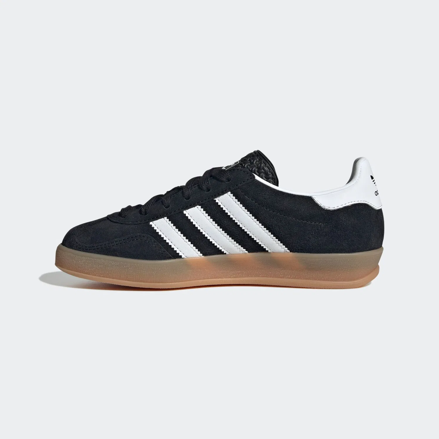 Детские кроссовки с низким верхом из замши Adidas Originals, Core Black/Ftwr White/Gum 2 — фото 3