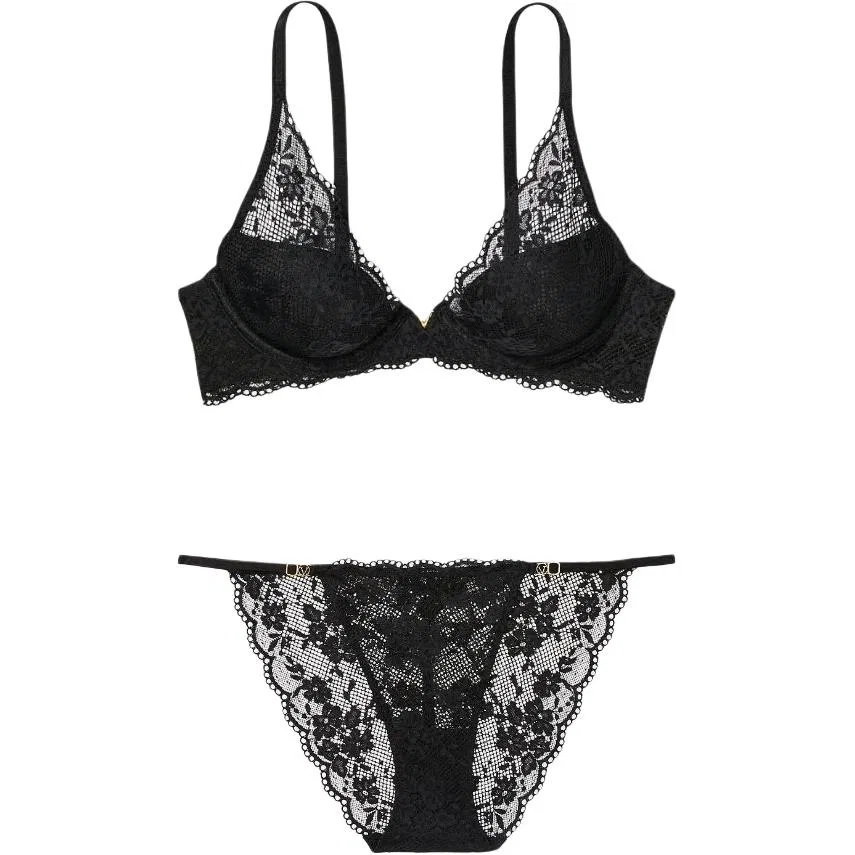 Женский комплект нижнего белья Black Victoria's Secret