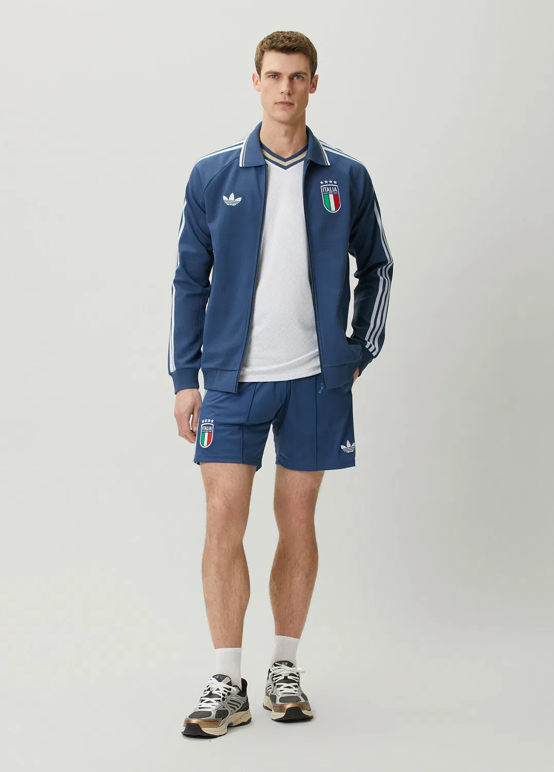 Свитшот Adidas İtalya 26 Authentic Deplasman Forması, Mavi — фото 2