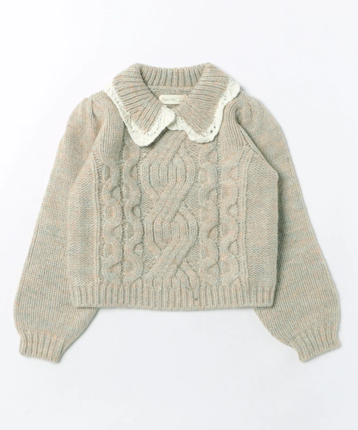 Детский свитер с косами и рюшами Alice Sweater Rylee + Cru, Beige