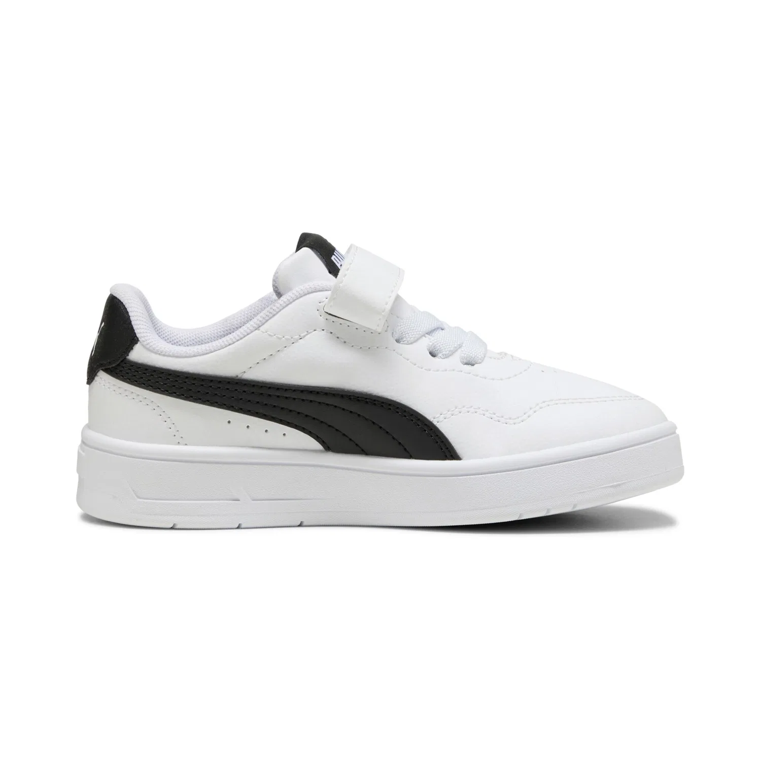 Детские кроссовки с Klettverschluss Court Lally AC PS PUMA, White/Black — фото 3