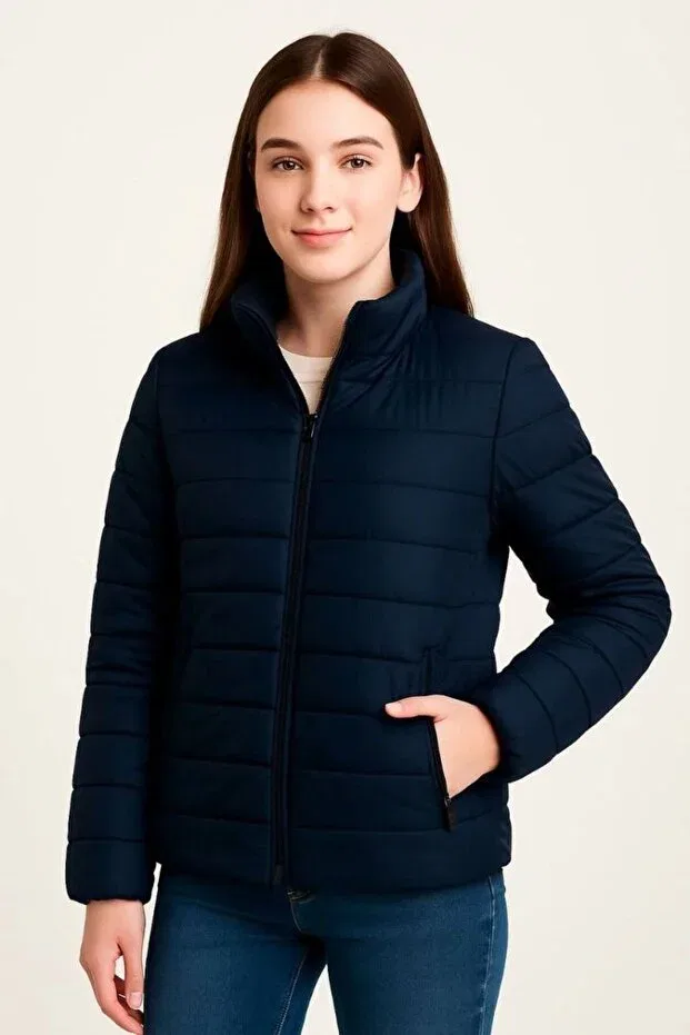 Детская куртка для девочек с принтом Generic Brands, Navy Blue — фото 3