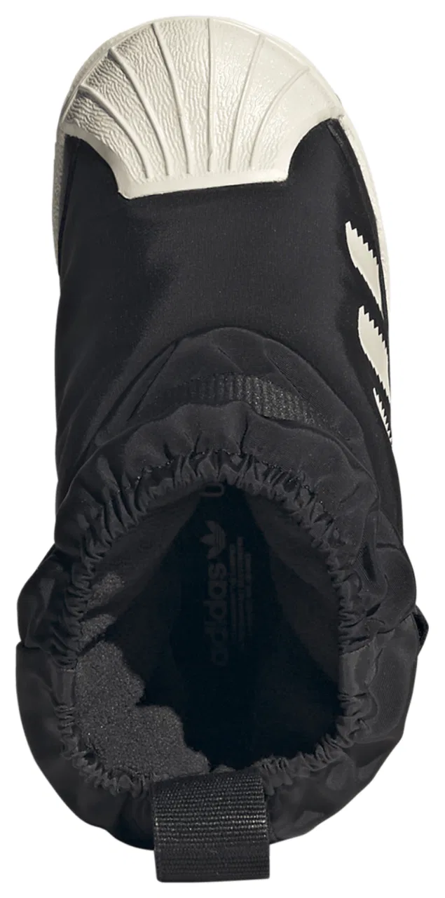 Детские ботинки для мальчиков с утеплителем Superstar 360 adidas, Wonder White Black — фото 4