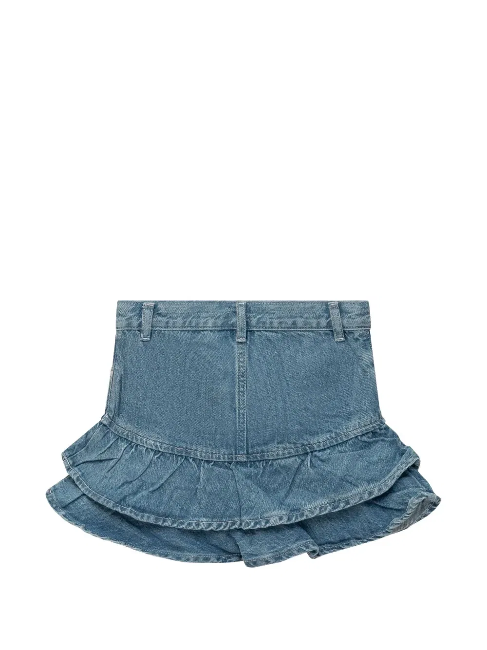 Многоярусная мини-юбка с воланами Guess Kids, синий — фото 2