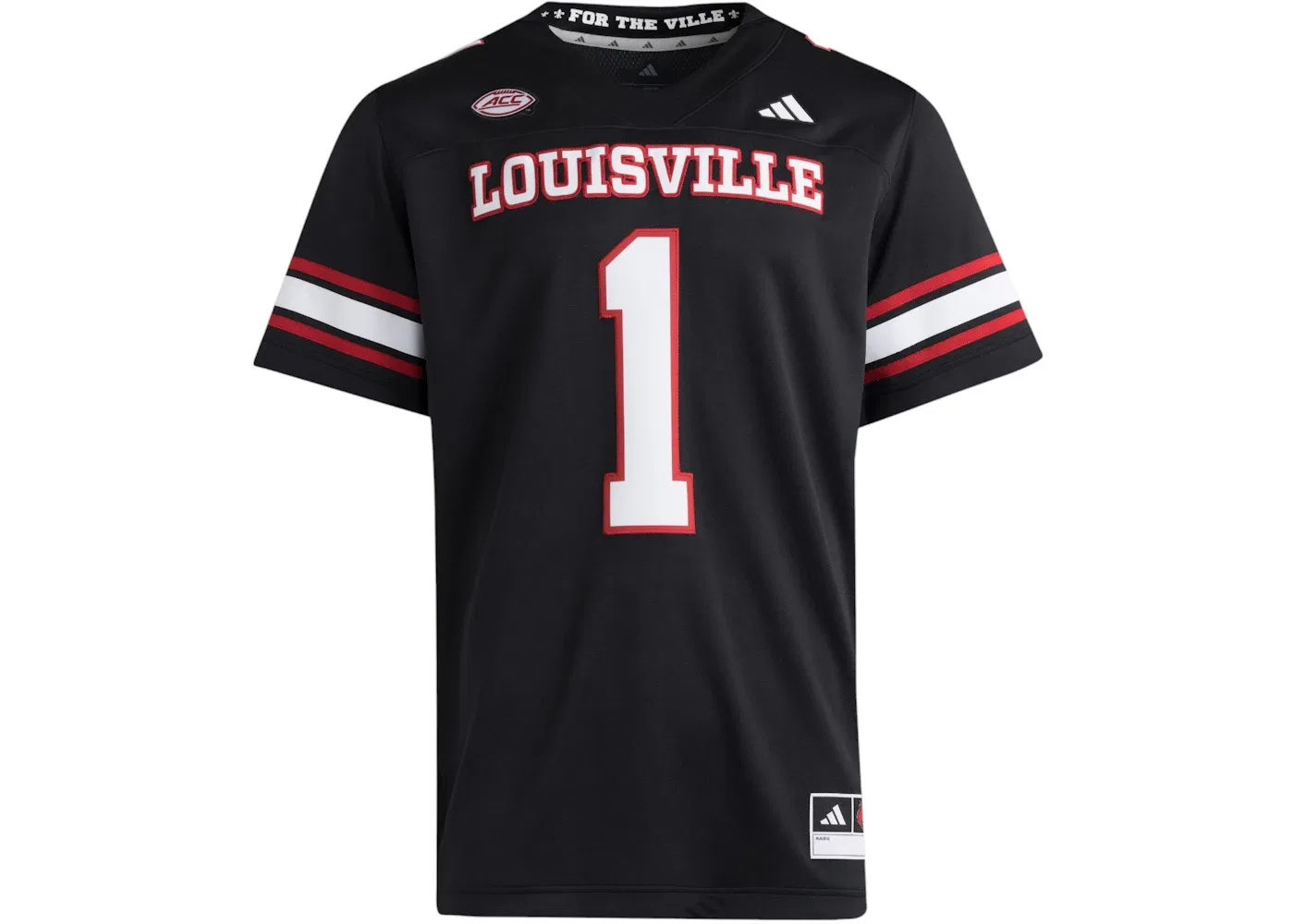 Мужская футболка с принтом Premier Strategy Throwback Jersey Adidas, Louisville Black