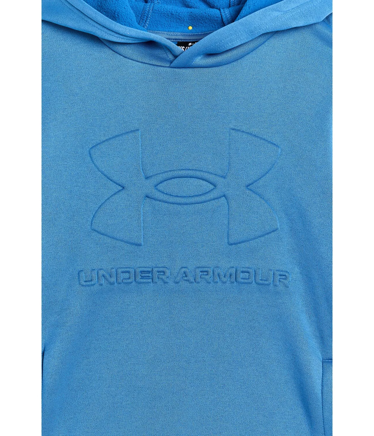 Толстовка Armour Fleece с тиснением (для детей постарше) Under Armour Kids, Aegean Blue/Aegean Blue — фото 3
