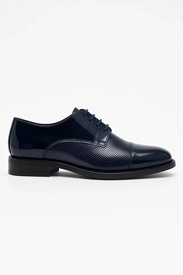 Детские туфли для мальчиков с узором Sirri, Navy Blue — фото 4