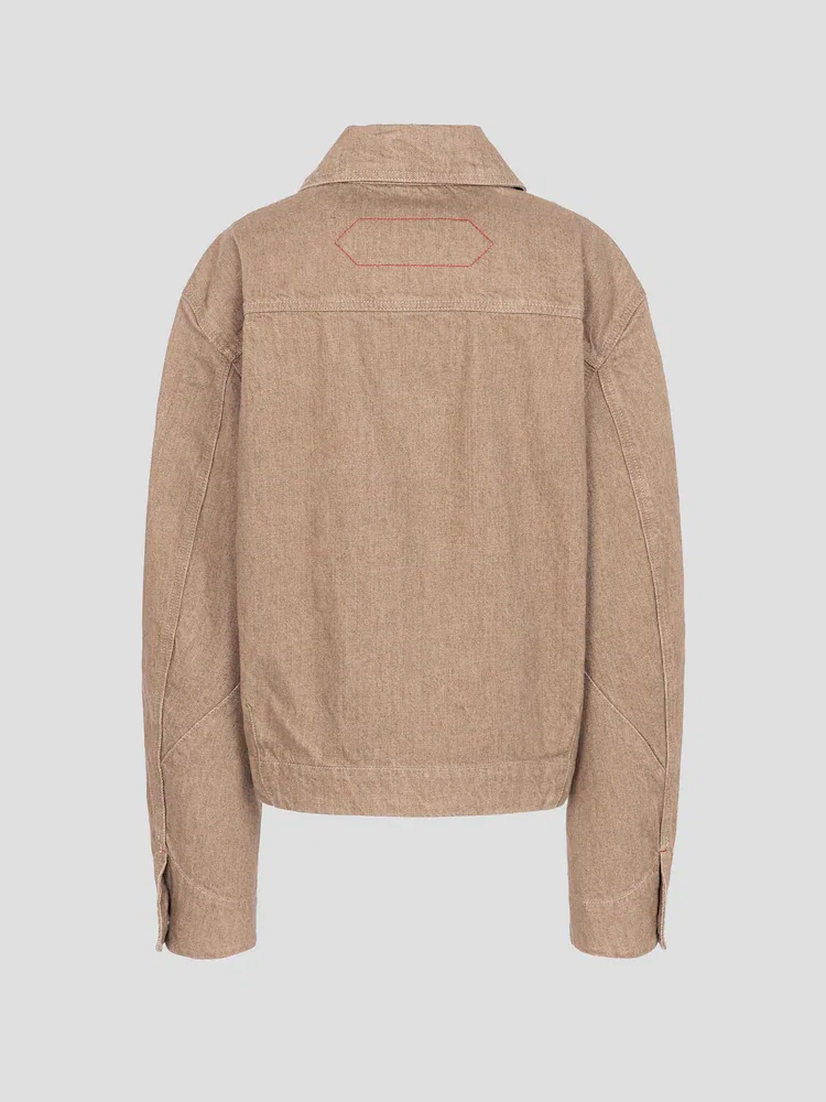 Куртка джинсовая La Veste De-Nimes Mirada JACQUEMUS, Beige — фото 2