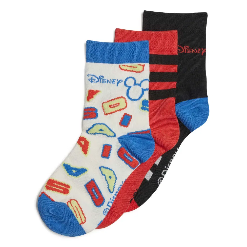 Носки Mickey Mouse 3 пары Adidas, мультиколор