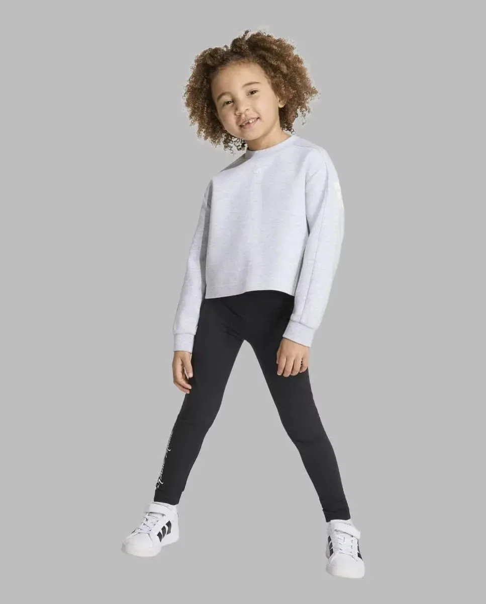 Детский спортивный костюм для девочек с принтом adidas Disney Minnie Mouse, Gray