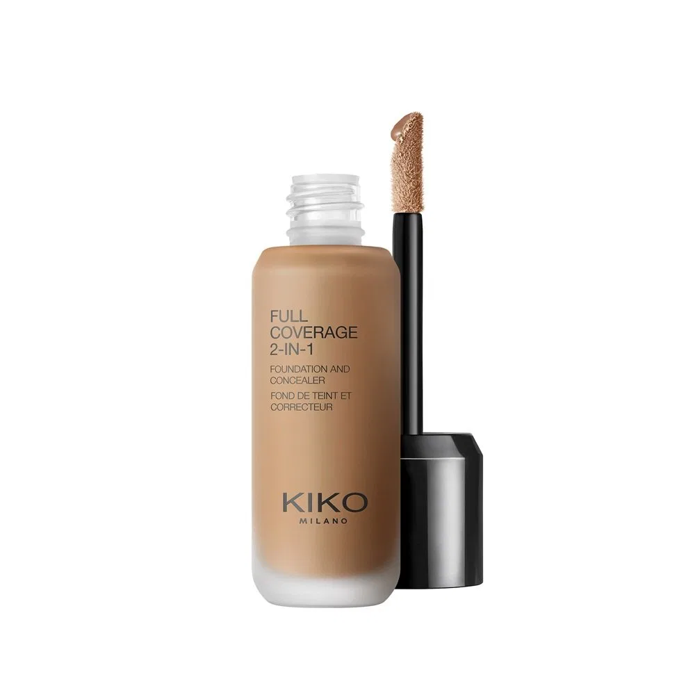 Тональный крем-консилер 2 в 1 Full Coverage 25 мл NG110 Neutral Gold 110 KIKO Milano