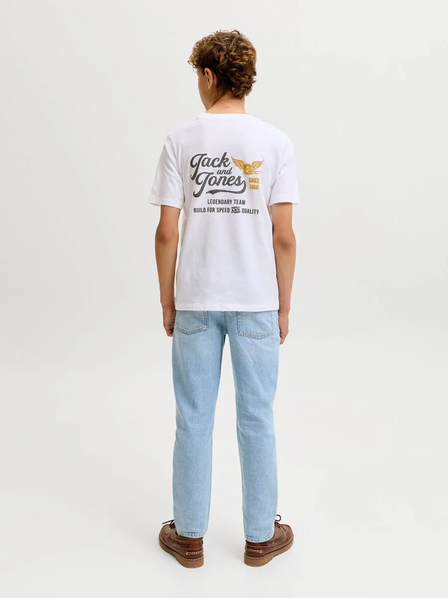 Детская футболка 'JJLEGEND' белого цвета Jack & Jones Junior — фото 4