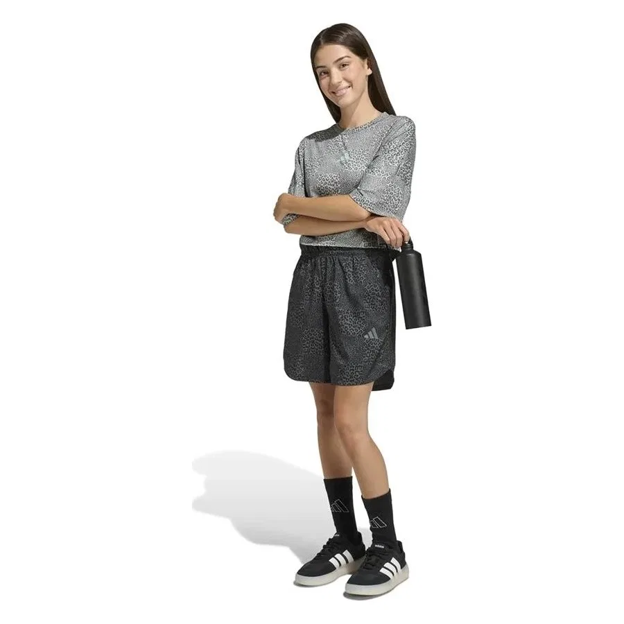 Детская футболка с принтом JG SPI AOP Tee adidas, Зеленый — фото 4