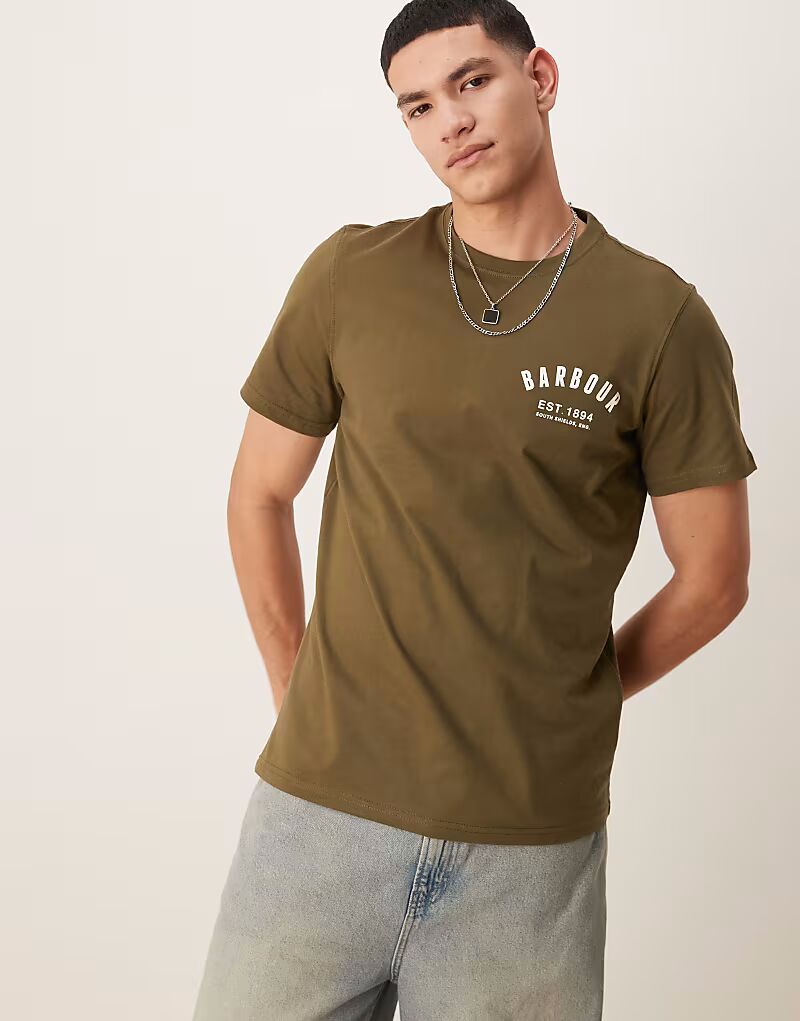 

Футболка Barbour Preppy светло-шалфейного цвета