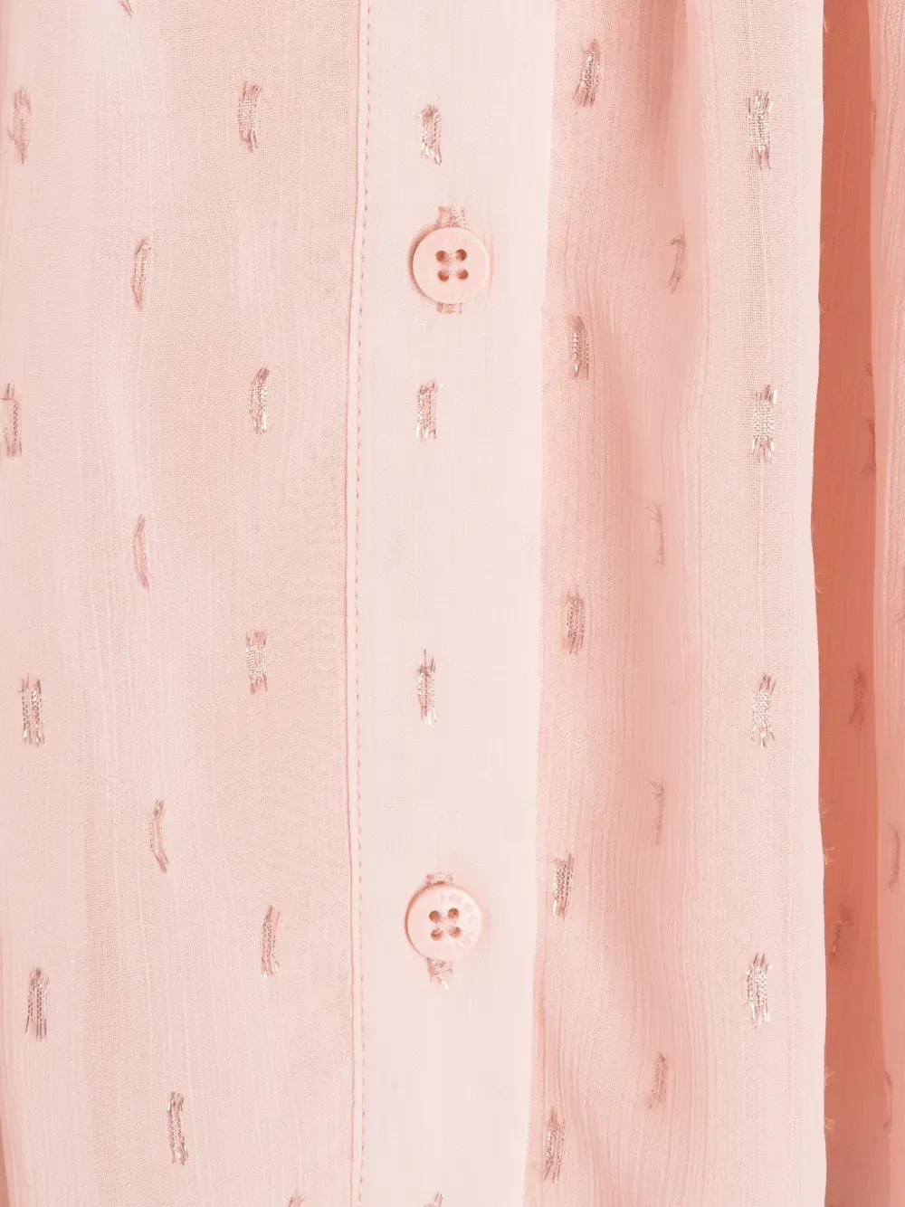 Блузка с длинными рукавами и оборками Stella McCartney Kids, розовый — фото 3