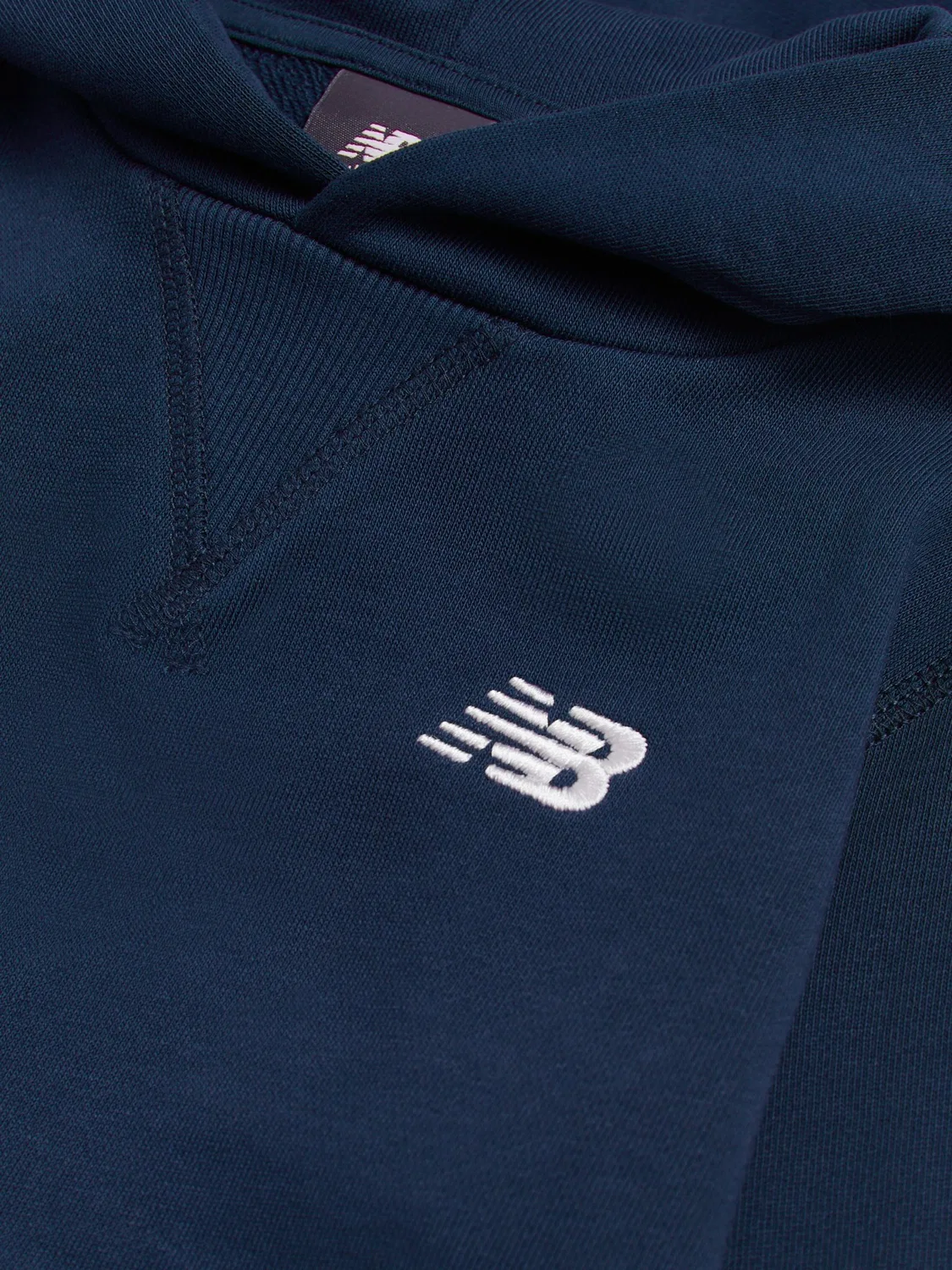 Худи New Balance с логотипом, синее — фото 3