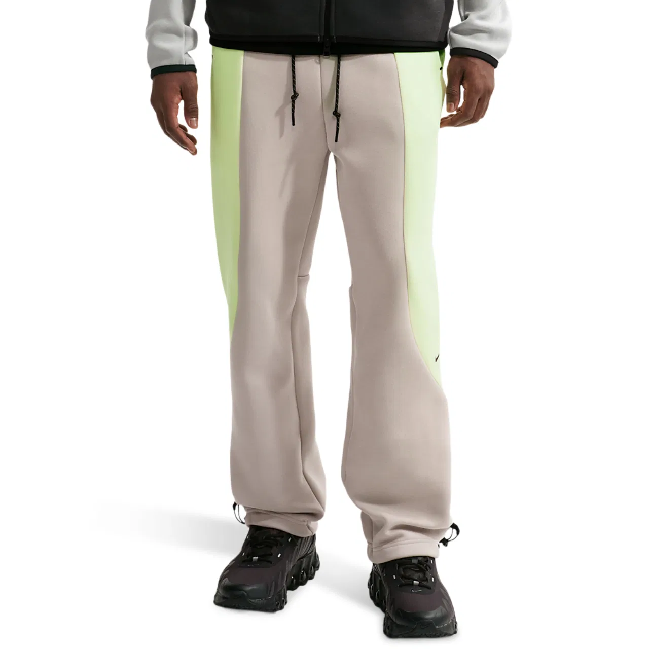 Мужские брюки Tech Fleece Pro Cb Open Hem Nike, серый/зеленый
