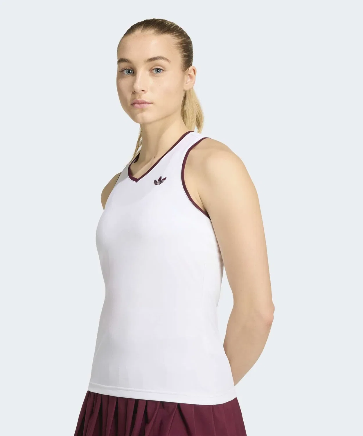 Женский топ без рукавов Adidas Tennis Classic Tank, White — фото 3